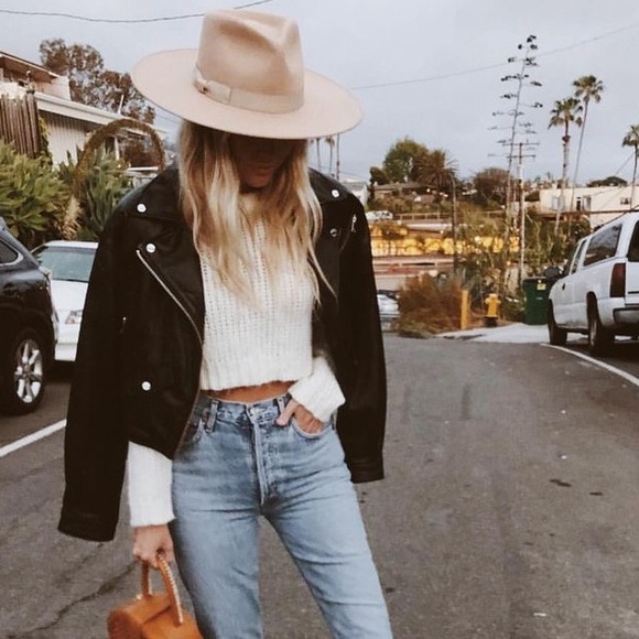 Jackets & Blazers - Moto jacket vegan suede black buckle belt biker